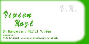 vivien mozl business card